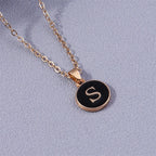 Colored Initial Pendant Necklace s
