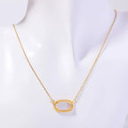 Necklace with Colored Crystal Zodiac Sign Pendant