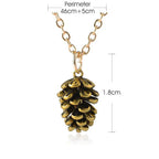 Necklace with Pinecone Pendant for Women