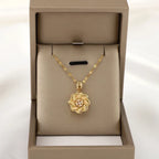 Rotating Flower Anti-Stress Pendant Necklace