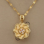 Rotating Flower Anti-Stress Pendant Necklace