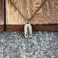 Necklace with Gold Pine Tree Pendant