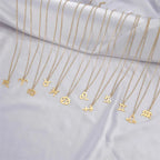 Gold Zodiac Sign Pendant Necklace