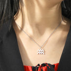 Gold Zodiac Sign Pendant Necklace