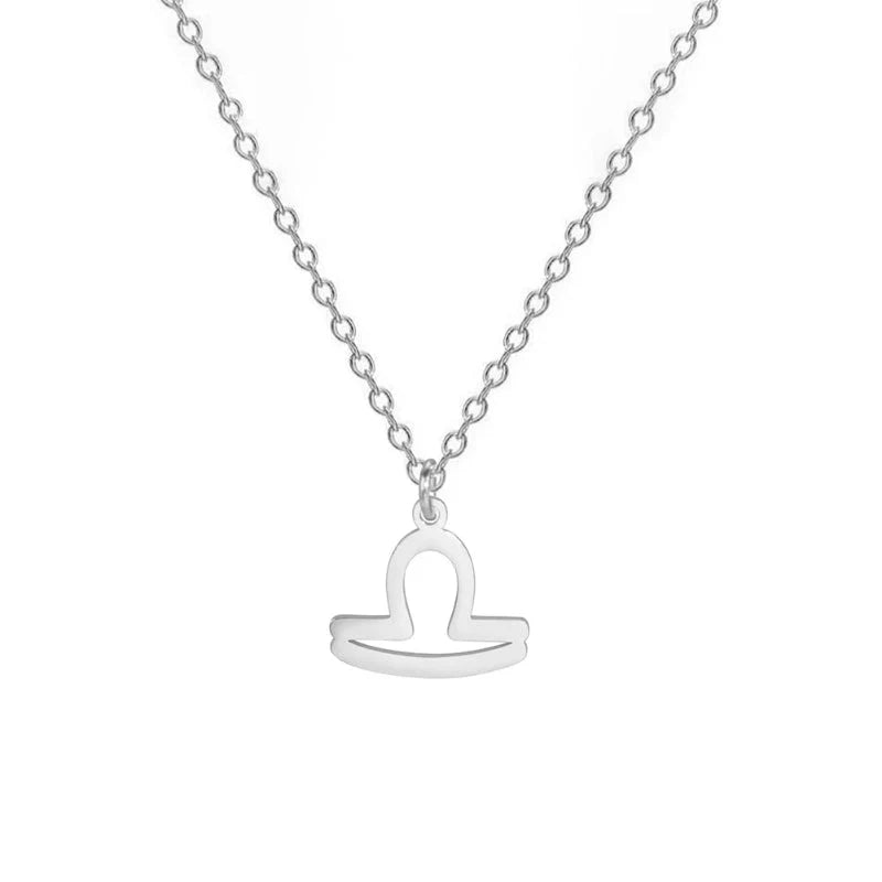 Gold Zodiac Sign Pendant Necklace