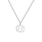 Gold Zodiac Sign Pendant Necklace