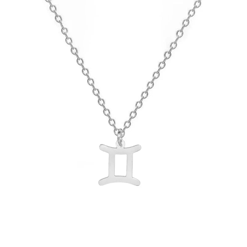 Gold Zodiac Sign Pendant Necklace