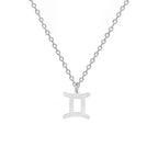 Gold Zodiac Sign Pendant Necklace