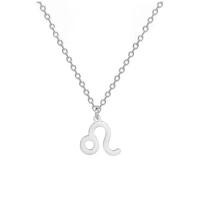 Gold Zodiac Sign Pendant Necklace