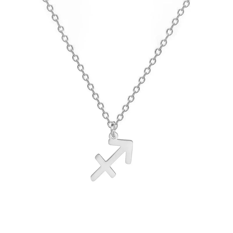 Gold Zodiac Sign Pendant Necklace