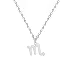 Gold Zodiac Sign Pendant Necklace