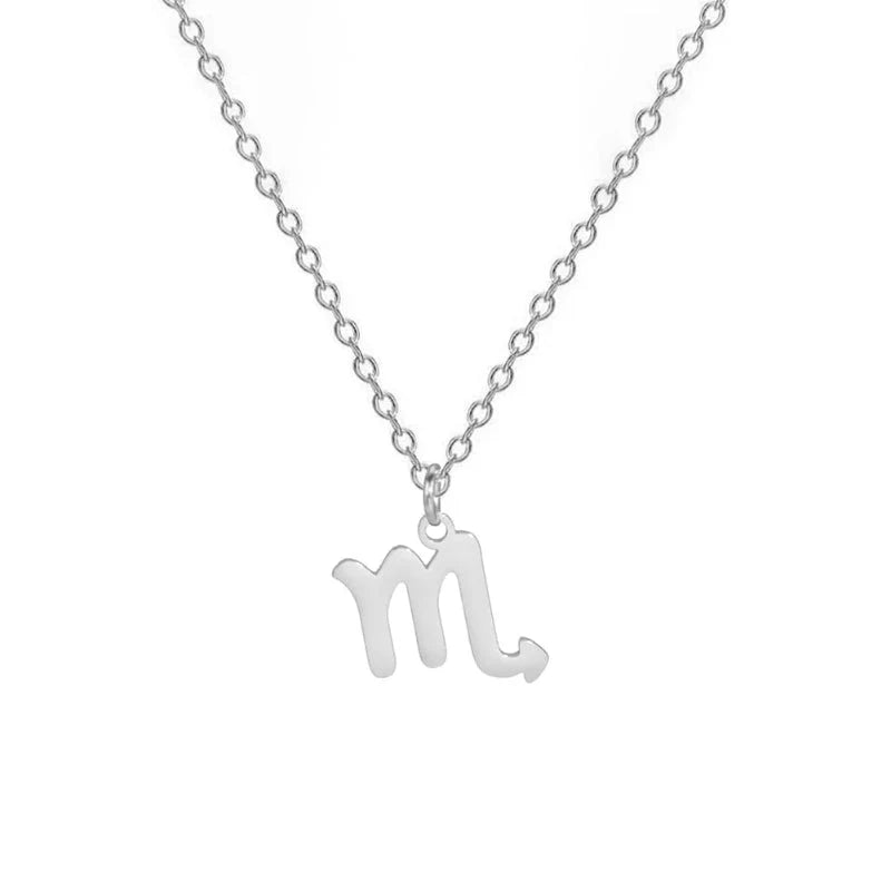 Gold Zodiac Sign Pendant Necklace