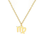 Gold Zodiac Sign Pendant Necklace
