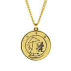 Zodiac Astrological Sign Pendant Necklace for Men or Women