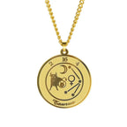 Zodiac Astrological Sign Pendant Necklace for Men or Women
