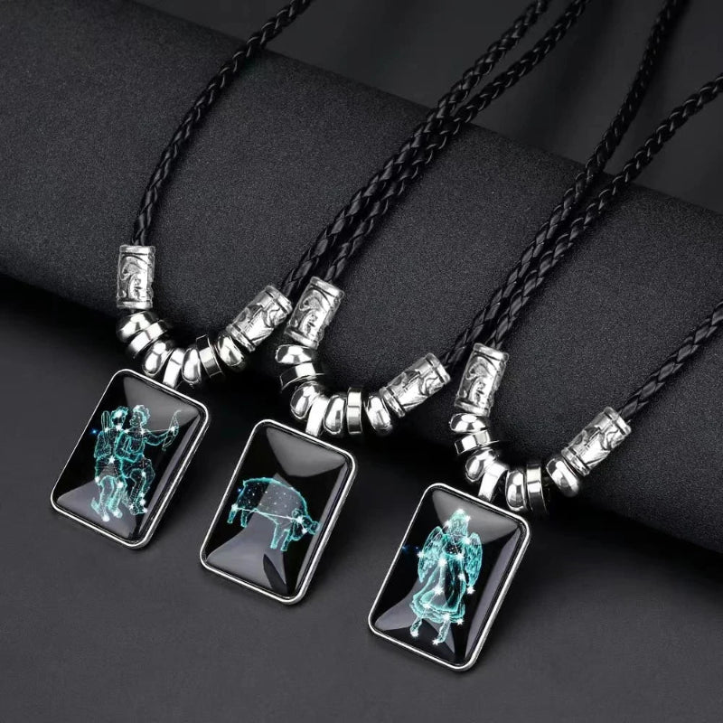 Men’s Zodiac Sign Pendant Necklace