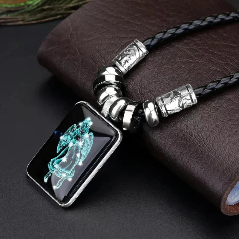 Men’s Zodiac Sign Pendant Necklace