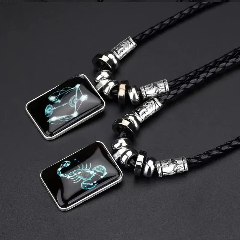 Men’s Zodiac Sign Pendant Necklace
