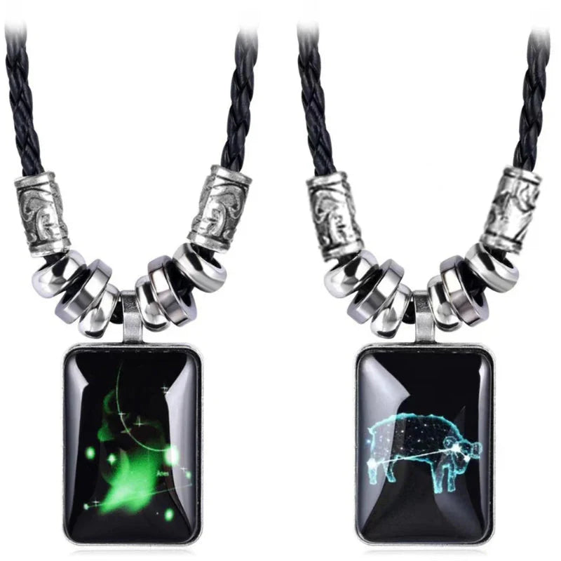 Men’s Zodiac Sign Pendant Necklace