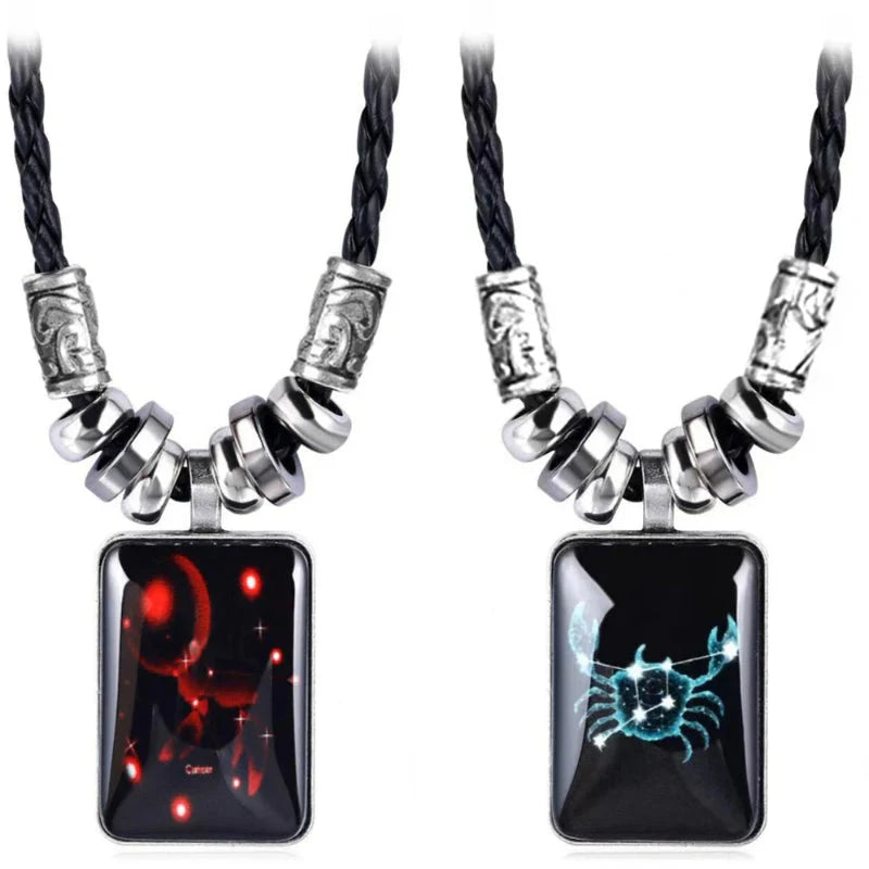 Men’s Zodiac Sign Pendant Necklace