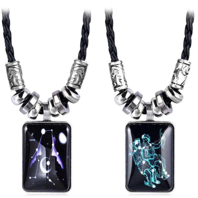Men’s Zodiac Sign Pendant Necklace
