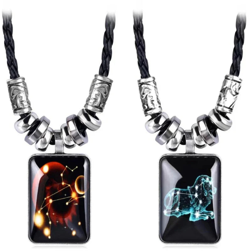 Men’s Zodiac Sign Pendant Necklace