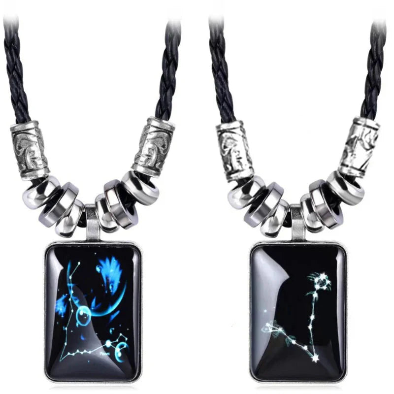 Men’s Zodiac Sign Pendant Necklace