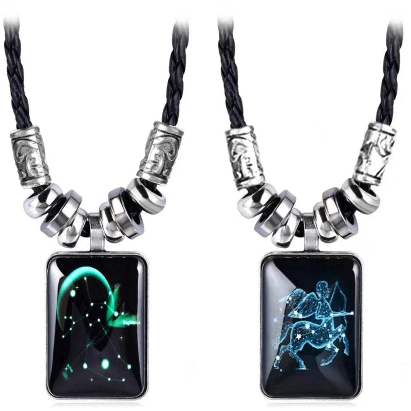 Men’s Zodiac Sign Pendant Necklace