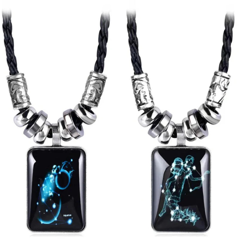 Men’s Zodiac Sign Pendant Necklace