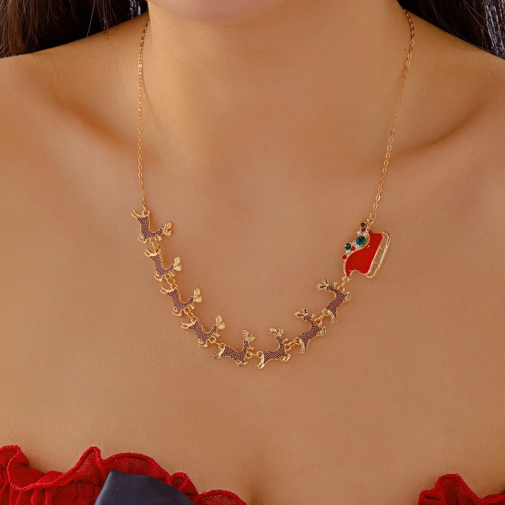 Necklace with Christmas Sleigh Pendant