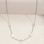 Necklace with 4-Leaf Clover Pendant silver