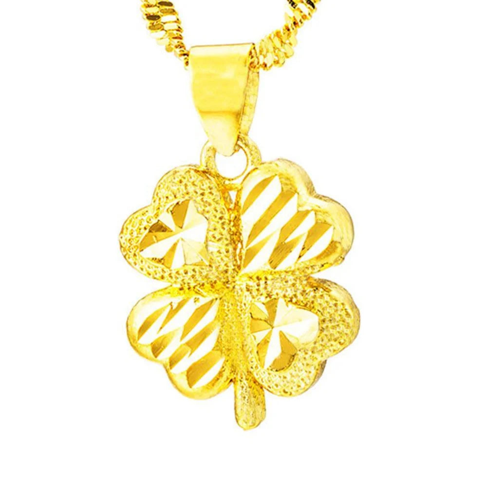 Four-Leaf Clover Pendant Necklace for Women