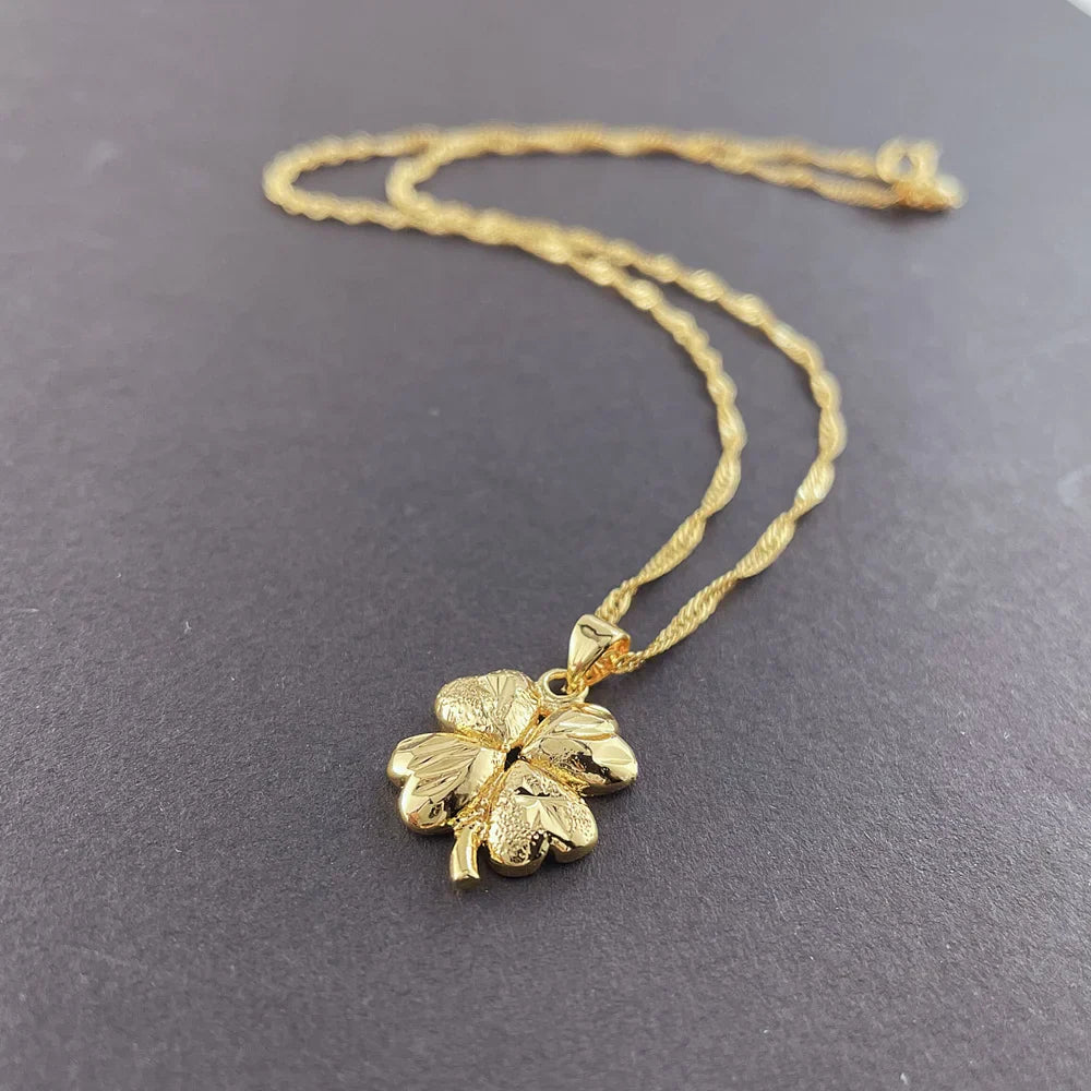 Four-Leaf Clover Pendant Necklace for Women
