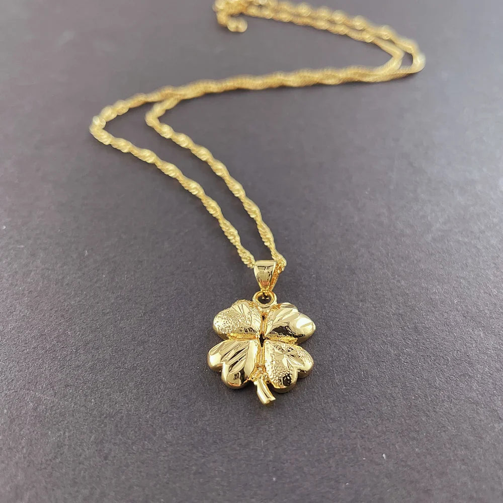 Four-Leaf Clover Pendant Necklace for Women