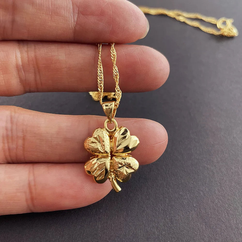 Four-Leaf Clover Pendant Necklace for Women