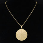 Necklace with Protection Talisman Silver & Gold gold