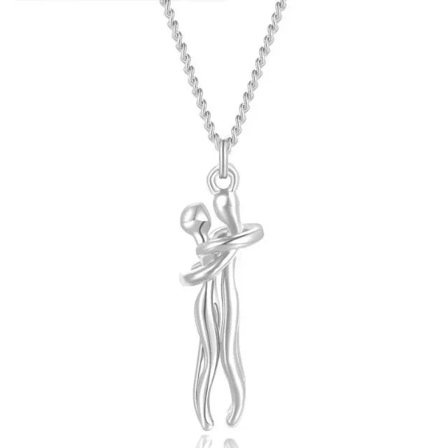 Silver Love Hug Necklace