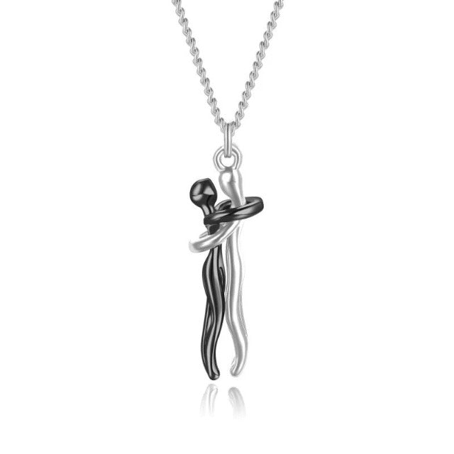 Black Love Hug Necklace