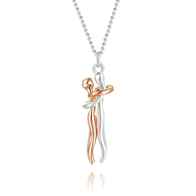 Rose Gold Love Hug Necklace