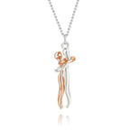 Rose Gold Love Hug Necklace