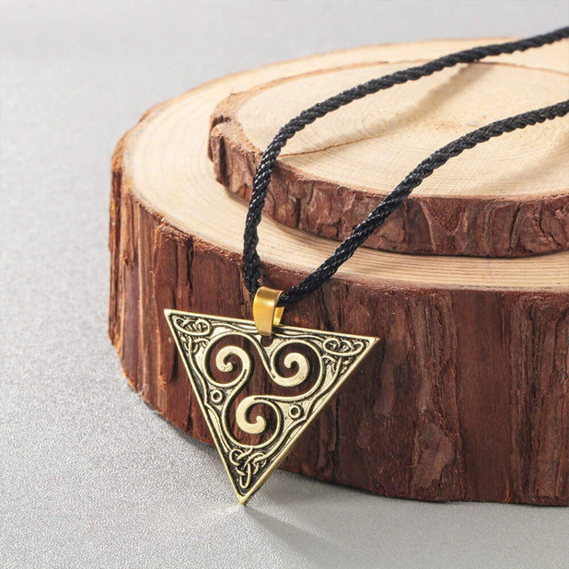 triskel necklaceCeltic Triskel Necklace (Silver or Gold-Plated) antique bronze