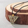 triskel necklaceCeltic Triskel Necklace (Silver or Gold-Plated) antique bronze