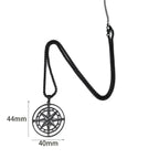 Compass Necklace Compass Pendant Wind Rose Cardinal Points