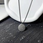 Men's Compass Pendant Necklace Wind Rose