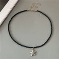 Colorful Black Shell Starfish Necklace