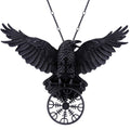 Odin’s Raven Necklace Celtic Viking Pendant for Men and Women Nordic