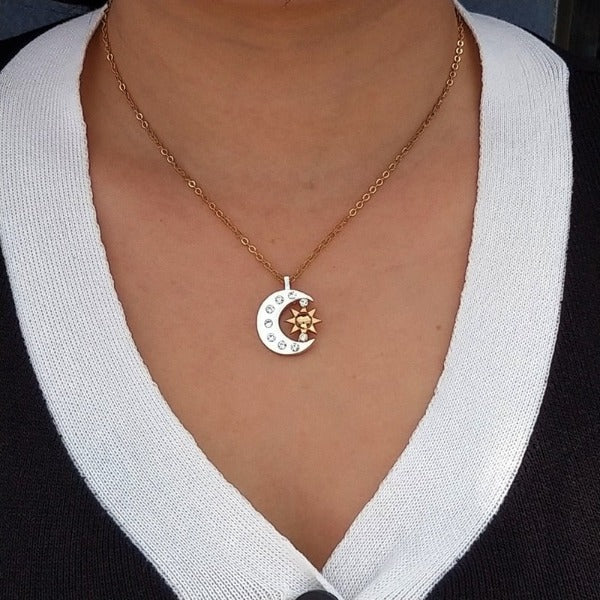 Women's Moon Crescent Pendant Necklace
