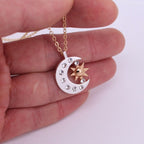 Women's Moon Crescent Pendant Necklace