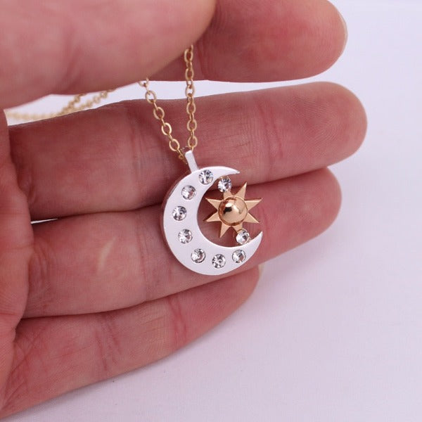 Women's Moon Crescent Pendant Necklace