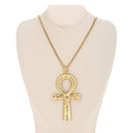Egyptian Cross Necklace Gold